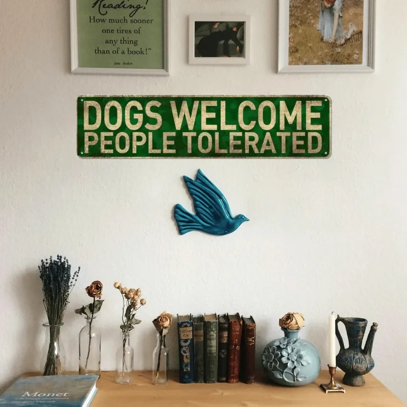 2D Flat Retro Metal Aluminum Sign 