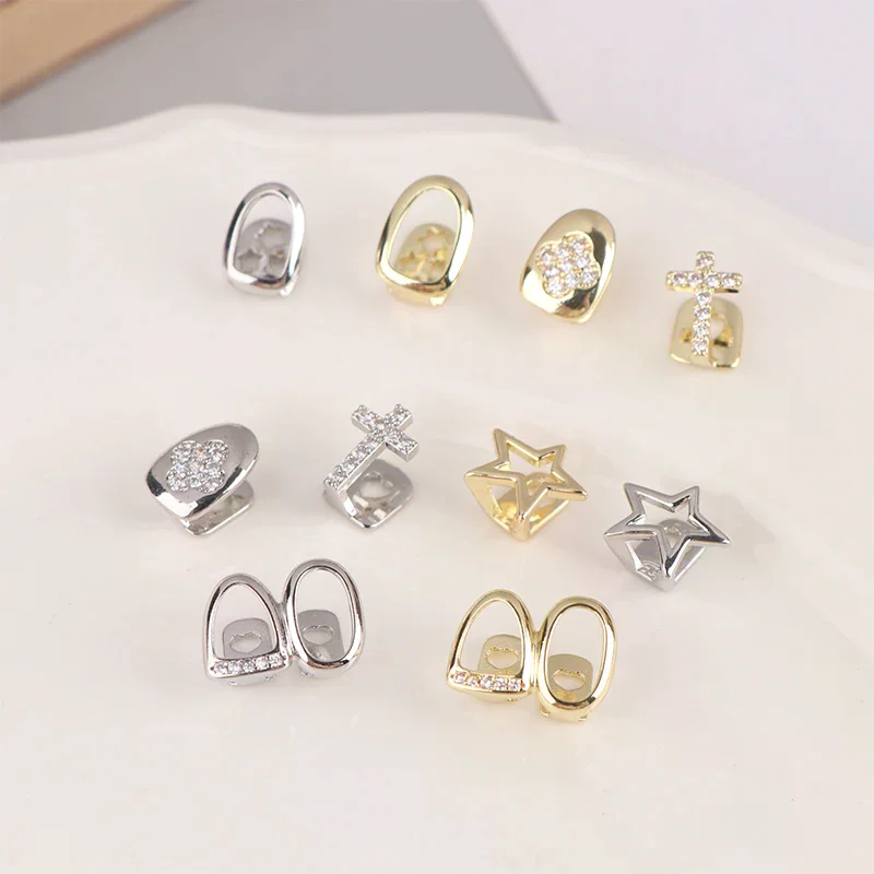 Punk Metal Grill Cap Cosplay Party Teeth Grillz Dental Fashion Jewelry Hip Hop Single Tooth Dental Grillz Teeth Caps
