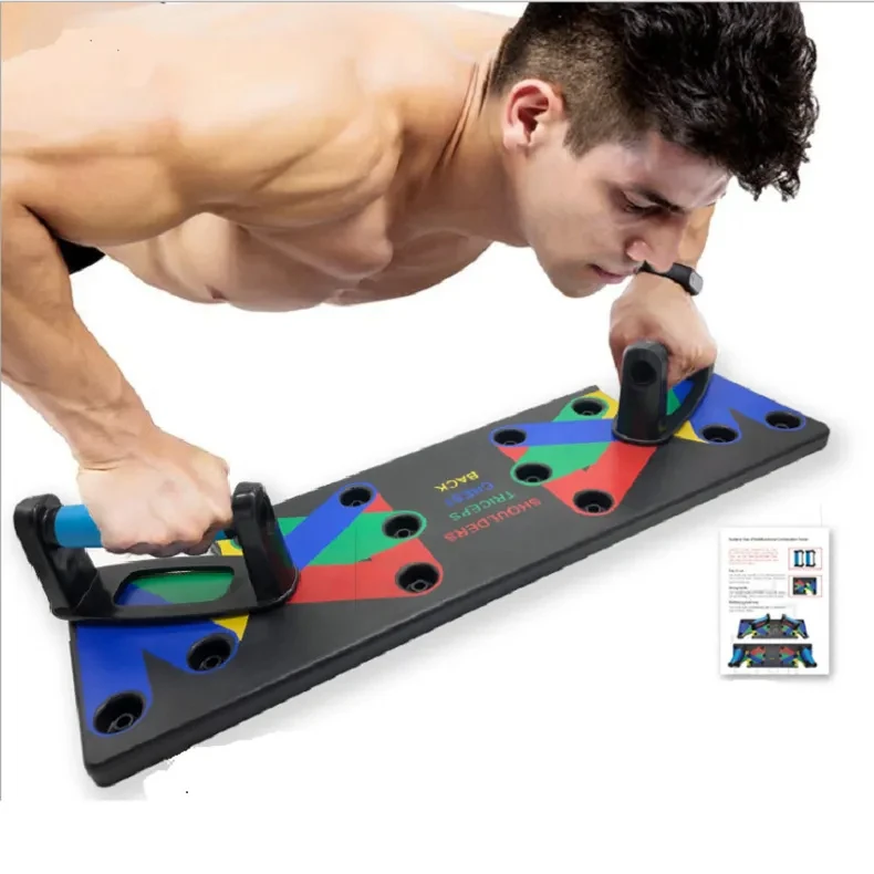 9 in 1 Push Up Rack Board Men Women Comprehensive Fitness Exercise Push-up Stands Body Building Training System Sport Home Gym