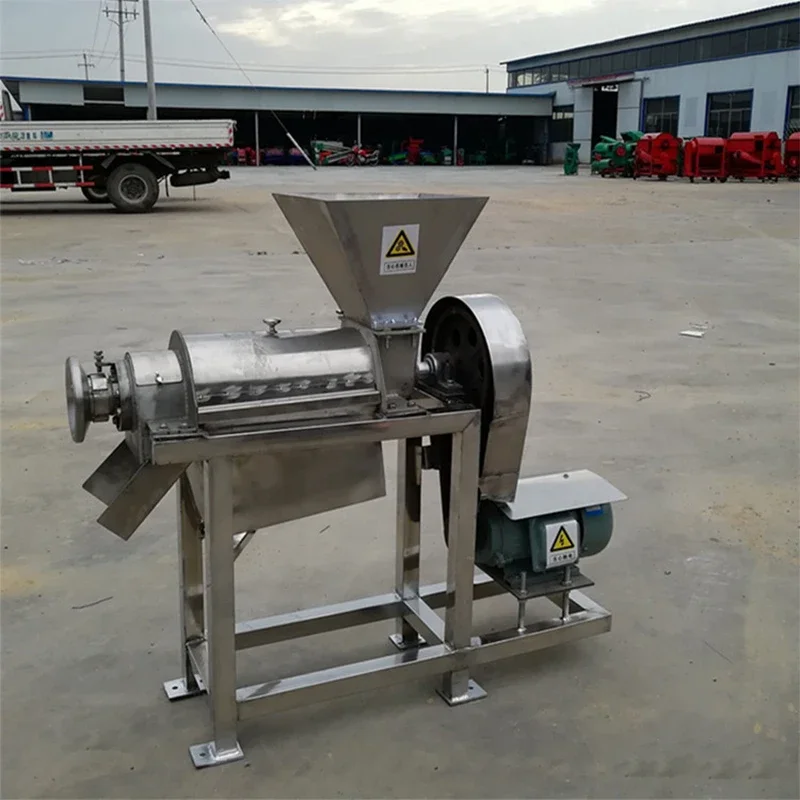 Exprimidor de trituración de frutas y verduras, máquina de pulpado comercial de 1,5 kW, exprimidor eléctrico a gran escala, procesadores de alimentos de 500 kg/h