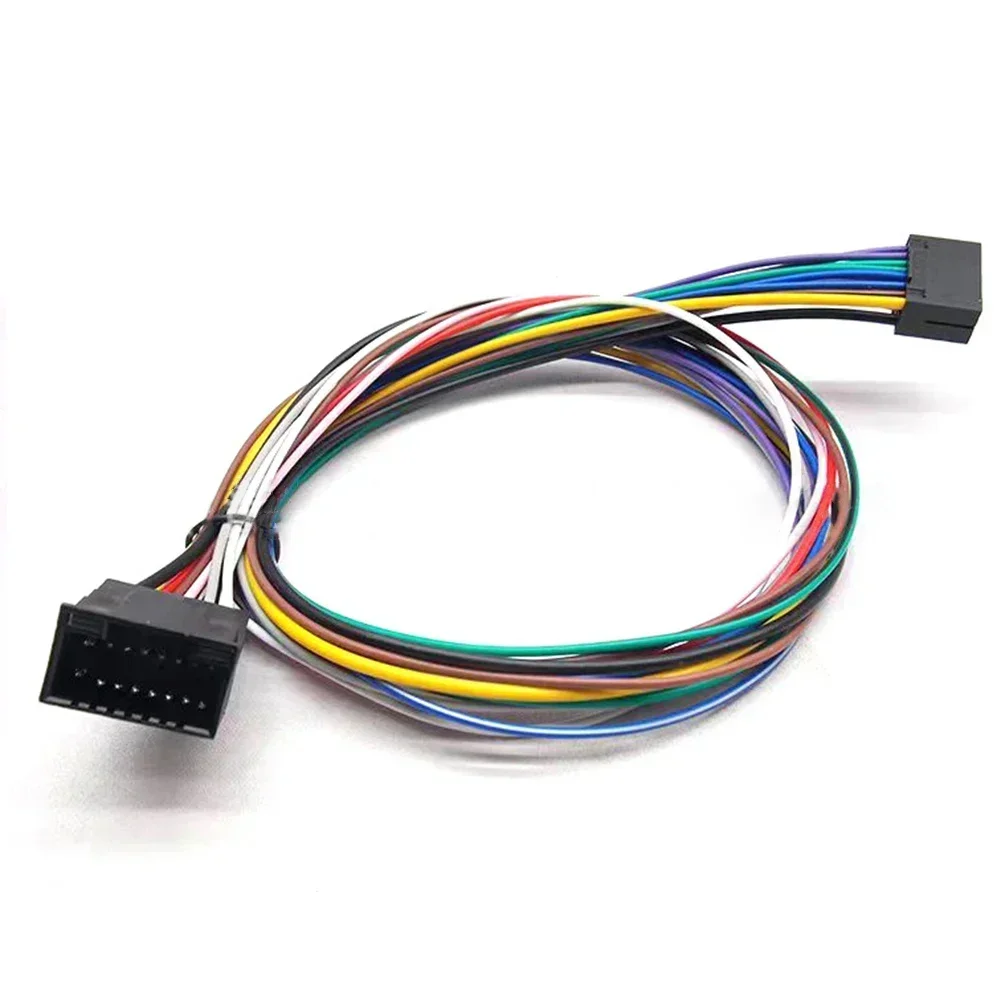 16 Pin Car Stereo Radio ISO Wire Harness Extension Adapter Cable Player 60cm Car Electronics Accessories