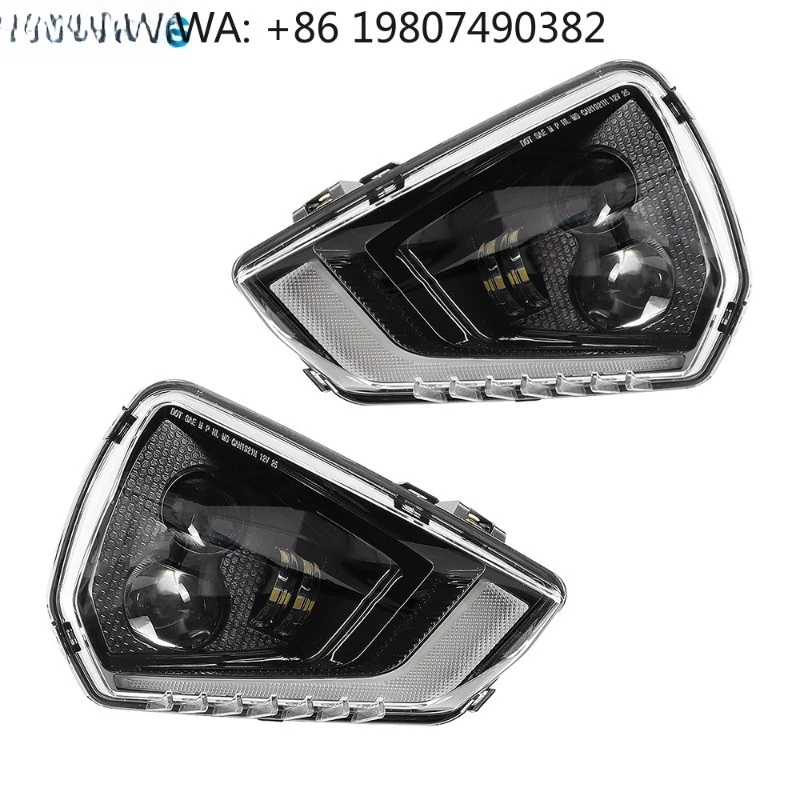 2026 New Black 4‑Lens LED Headlights Front Replacement For Can‑Am Ryker 900 2019‑2024 Three‑wheeled Motorcycle