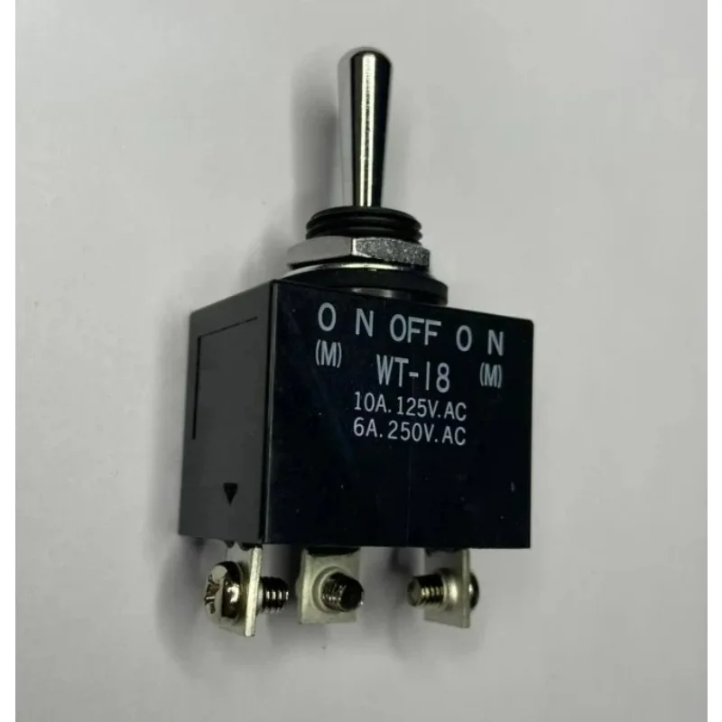 New original WT-18AT WT18T Waterproof knob switch WT18 rocker switch three-position self-resetting (On)-Off-(On)