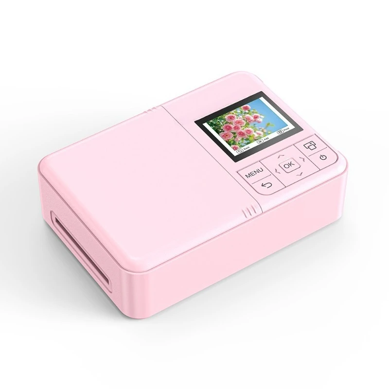Kleurenfotoprinter Mini Fotoprinter 10x15cm 600DPI Kleur Kleine Telefoonfotomachine voor Thuis