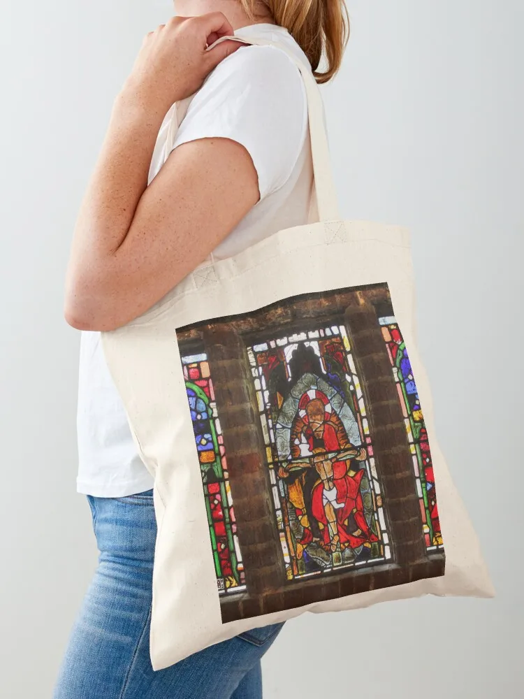 Stained Glass Window at Hever Castle Tote Bag reusable shopping bag tote bags aesthetic cute tote bag