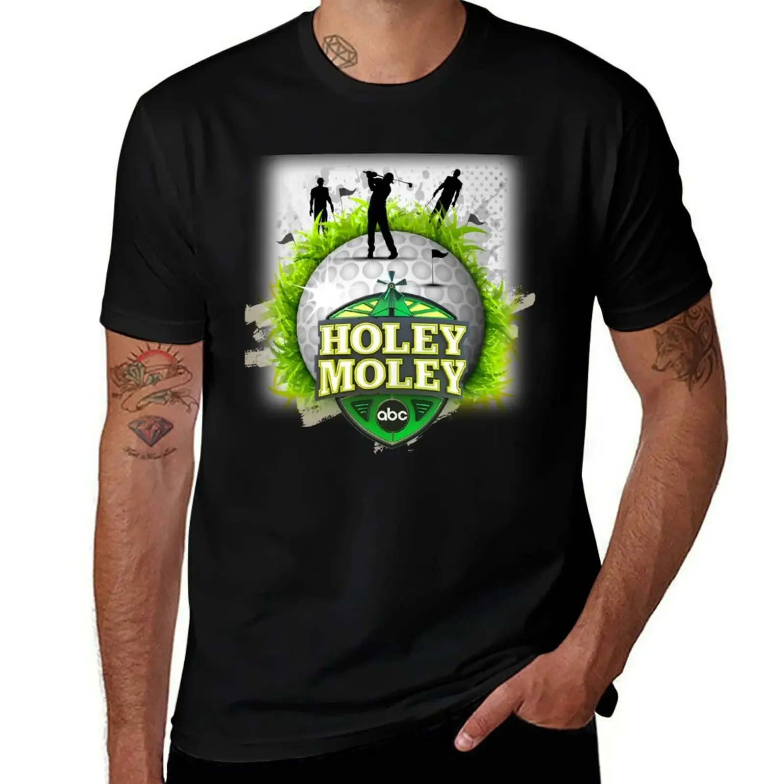 

holey moley - golf sport T-Shirt basketball graphic tees sports fans boys animal print anime figures mens cotton t shirts