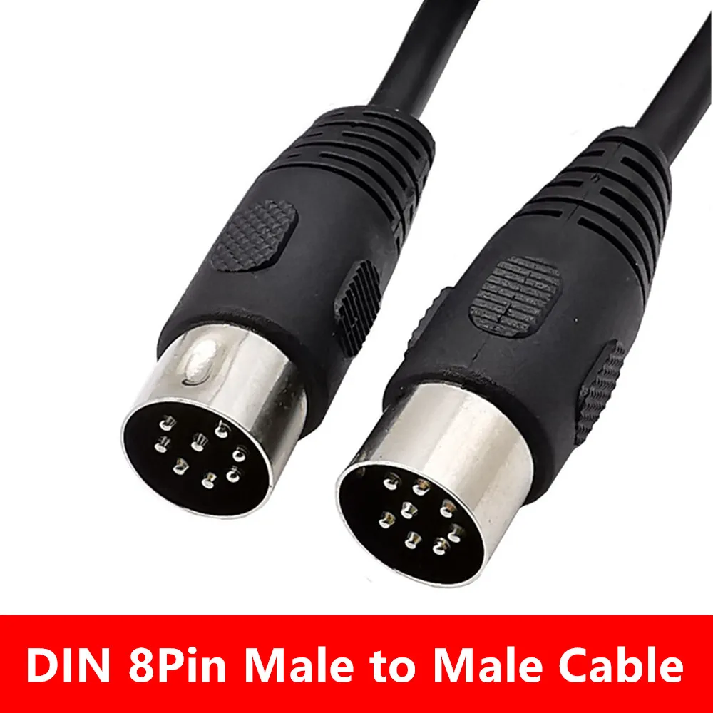 8 Pin DIN Cable Male to DIN 8Pin Male MIDI Extension Speaker Adapter Cord for Bang Olufsen B&O PowerLink MK 2 BeoLab 0.5m 3m 5m