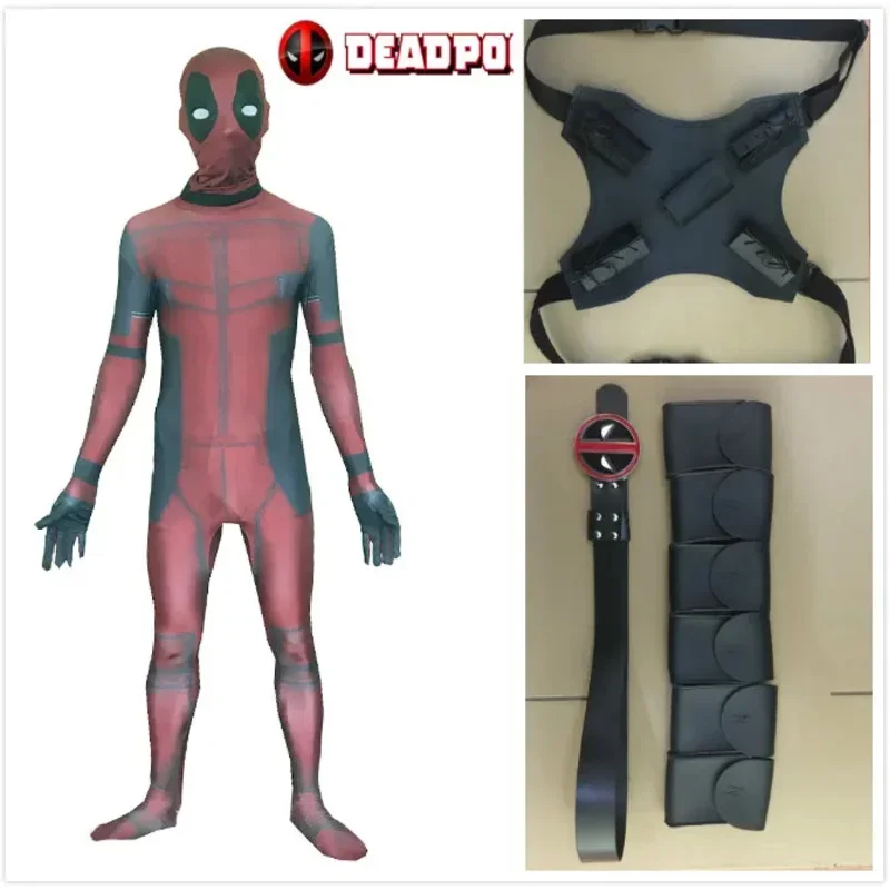 

2020 Halloween Deadpools kids adult costume with mask cosplay suits boy men one piece full bodysuit costumes for party dress $0