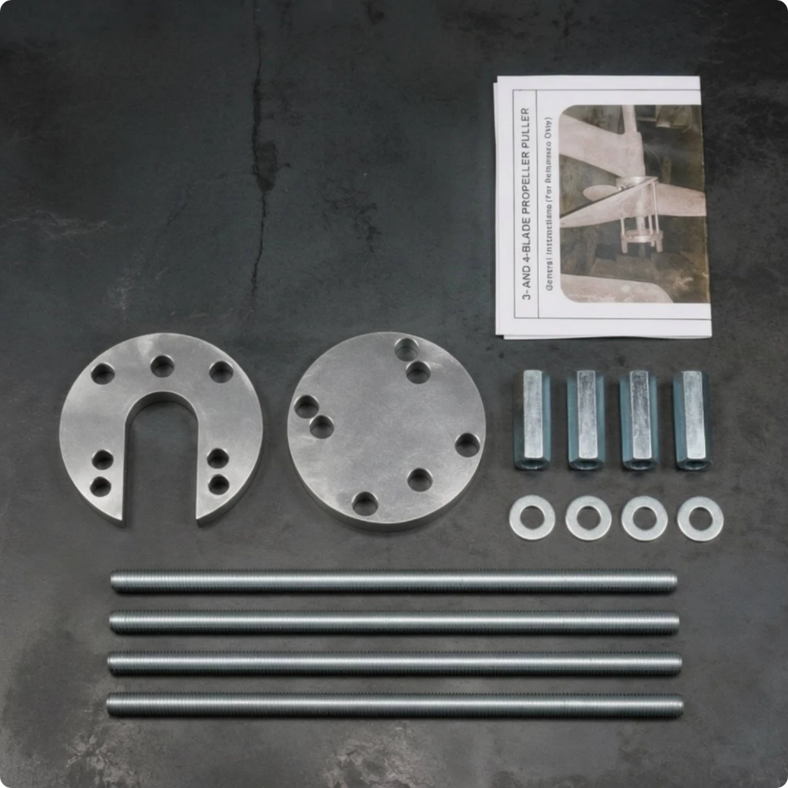 Propeller Puller Adjustable Prop Puller Propeller Removal Tool Compatible Props Remover Aluminum Alloy for Boat Owners