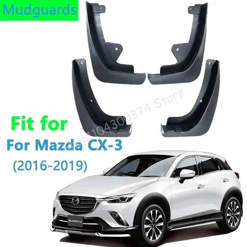 

Mud-flaps For Mazda CX-3 2016 2017 20182019 Mudguards cx3 Fenders Mudflap Guard Splash Car Fender Auto Styline Front Rear 4pcs