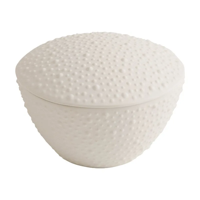 Creative Textured Ceramic Stew Cup with Lid Unique Tableware Perfect for Dessert Soup Enthusiasts Minimalist Solid Color