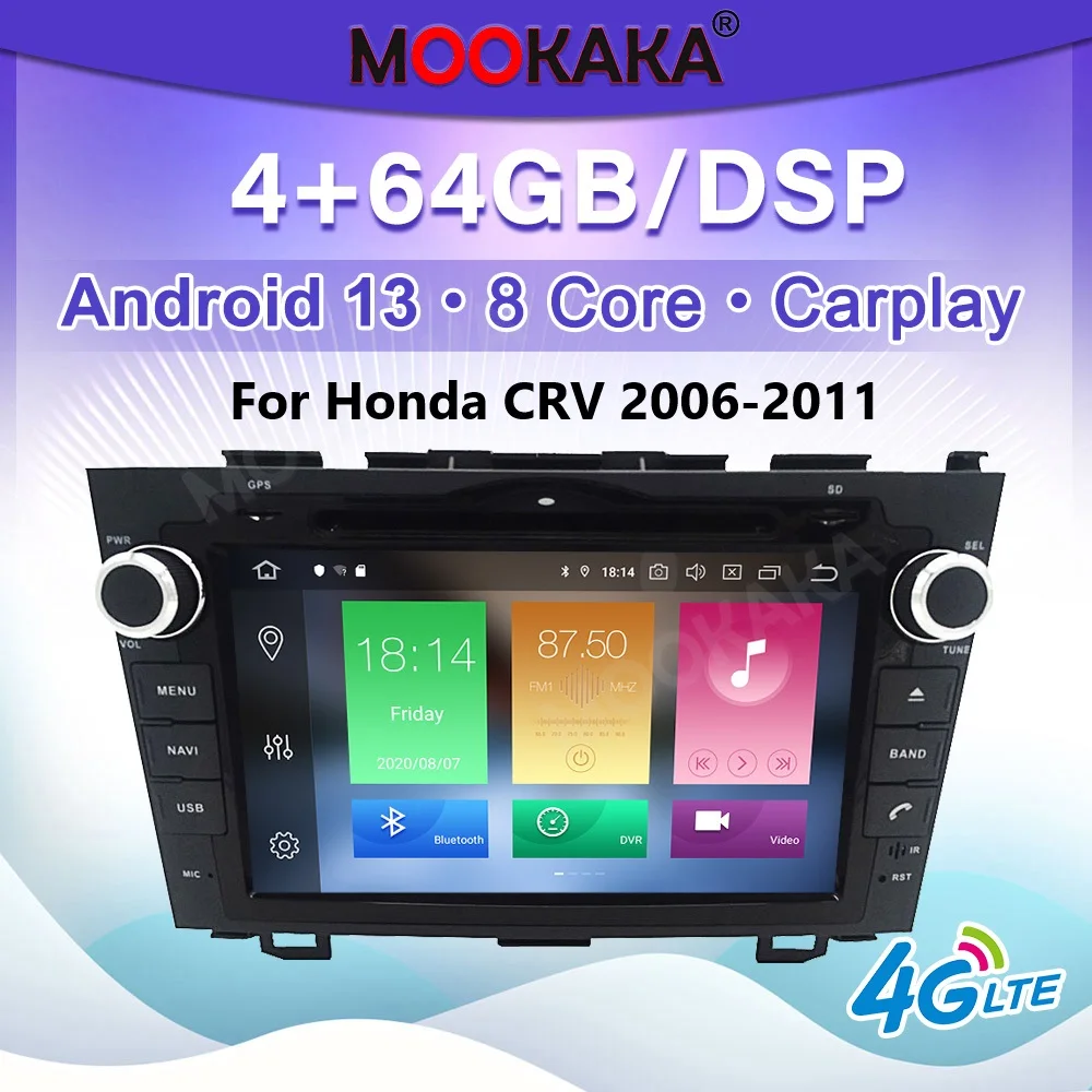 

Car Radio For Honda CRV 2006-2011 Wireless Carplay Android Auto Multimedia Player GPS Navigation Stereo Head Unit Audio Recorder
