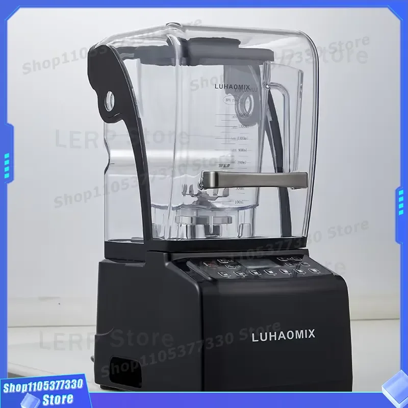 1500W Commercial Ice Crusher Motor Core for Milk Tea Shop Automatic Juicer Soundproof Cover Heavy Duty Tea Press Machine
