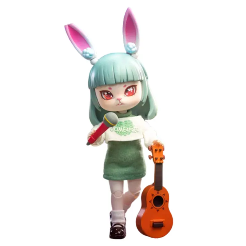 Bonnie Journey Of Streets Series Anime Figures Kawaii Rabbit Action Model 1/12 BJD Doll Girls Kid\'s Toys Surprise Birthday Gifts