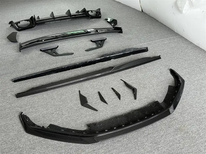 2019-2023 New for R8 Upgraded GT WRD Track Edition Dry Carbon Fiber Body Kit Front Lips Rear Lips Side Skirts Tail Wing