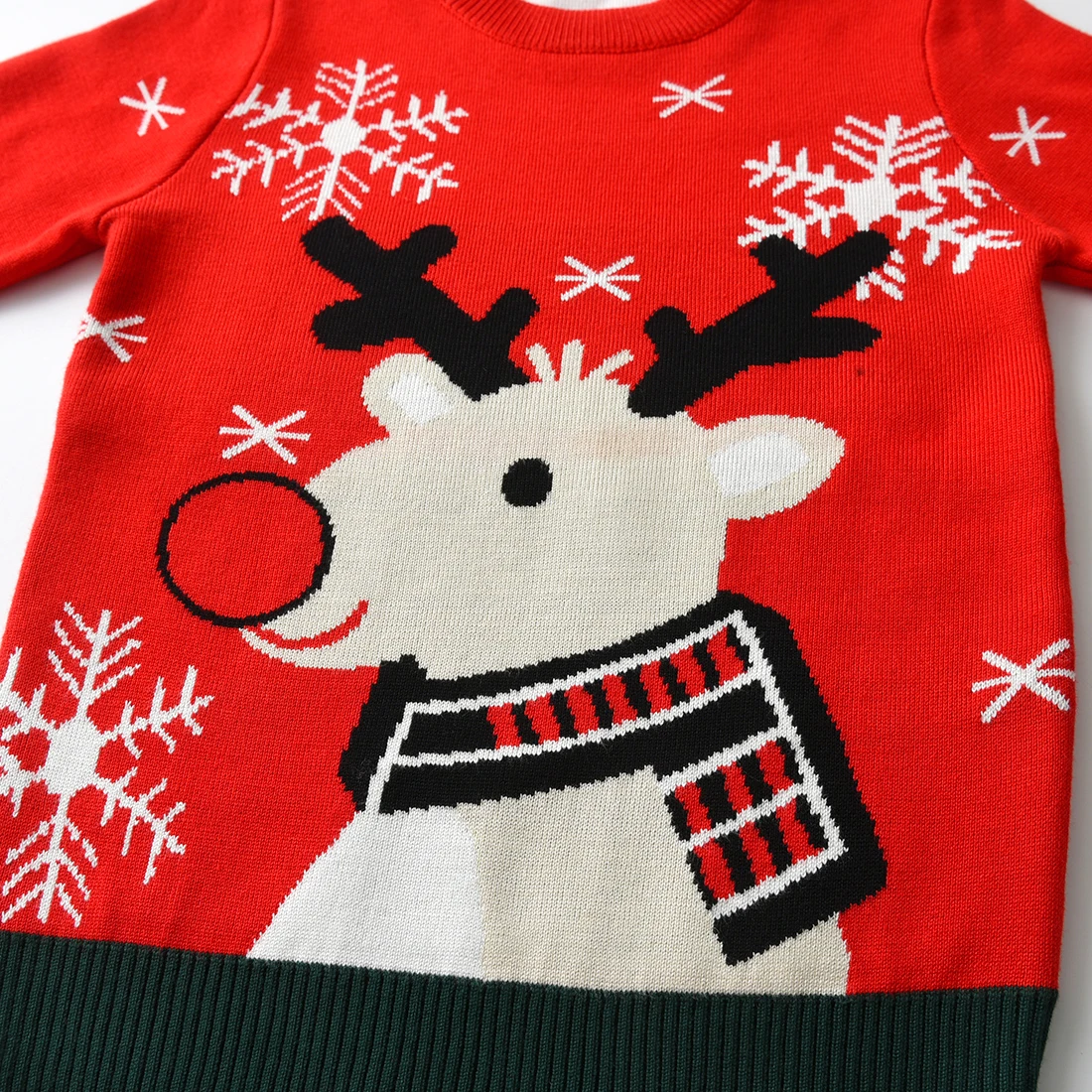 Christmas Kids Sweater New Casual Baby Warm Elk Printed Knitted Girls Sweater Boys Girls Cute Xmas Tree Pullovers Clothes