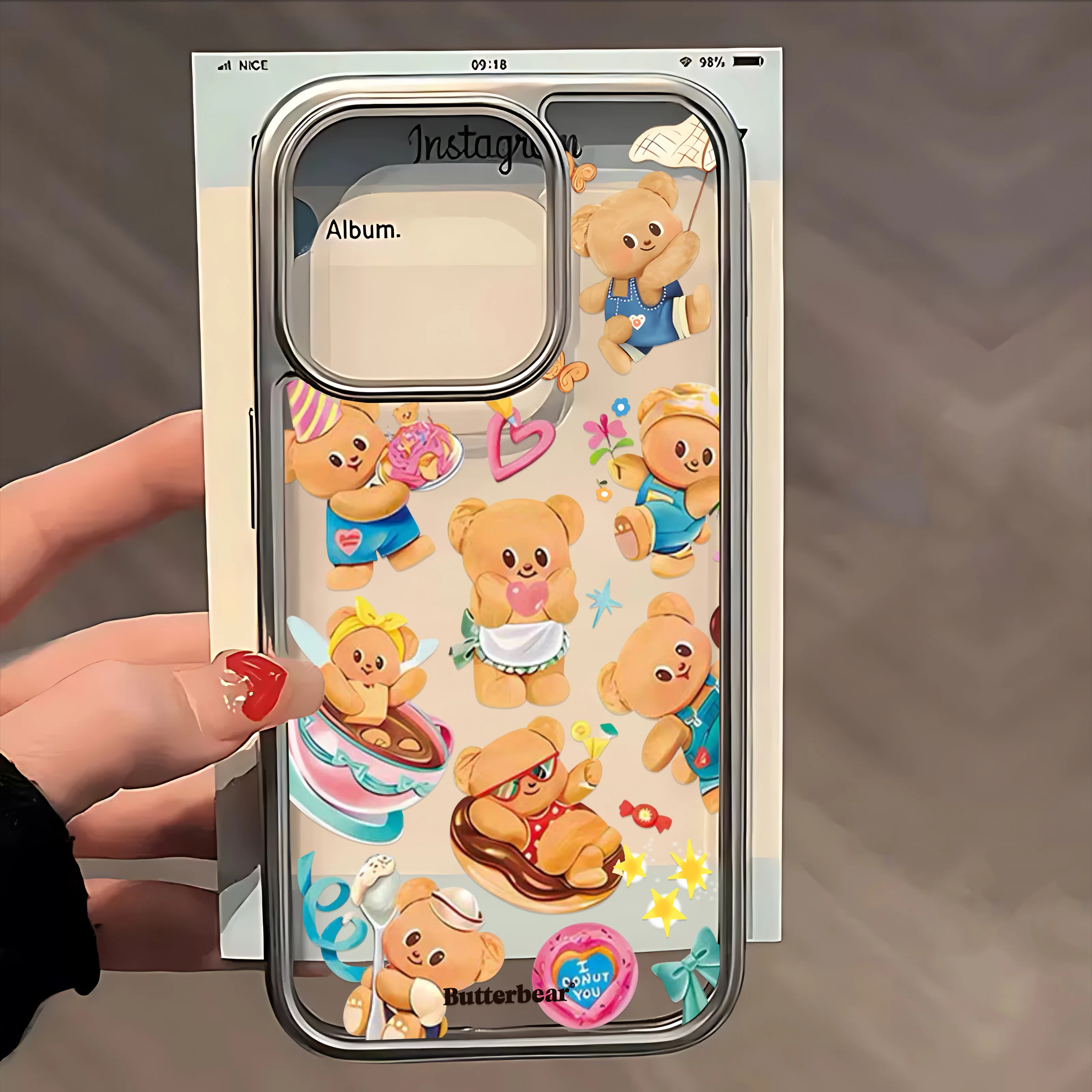 Cute Butter Bear Hot Phone Case for IPhone 17 16e 16 15 14 13 12