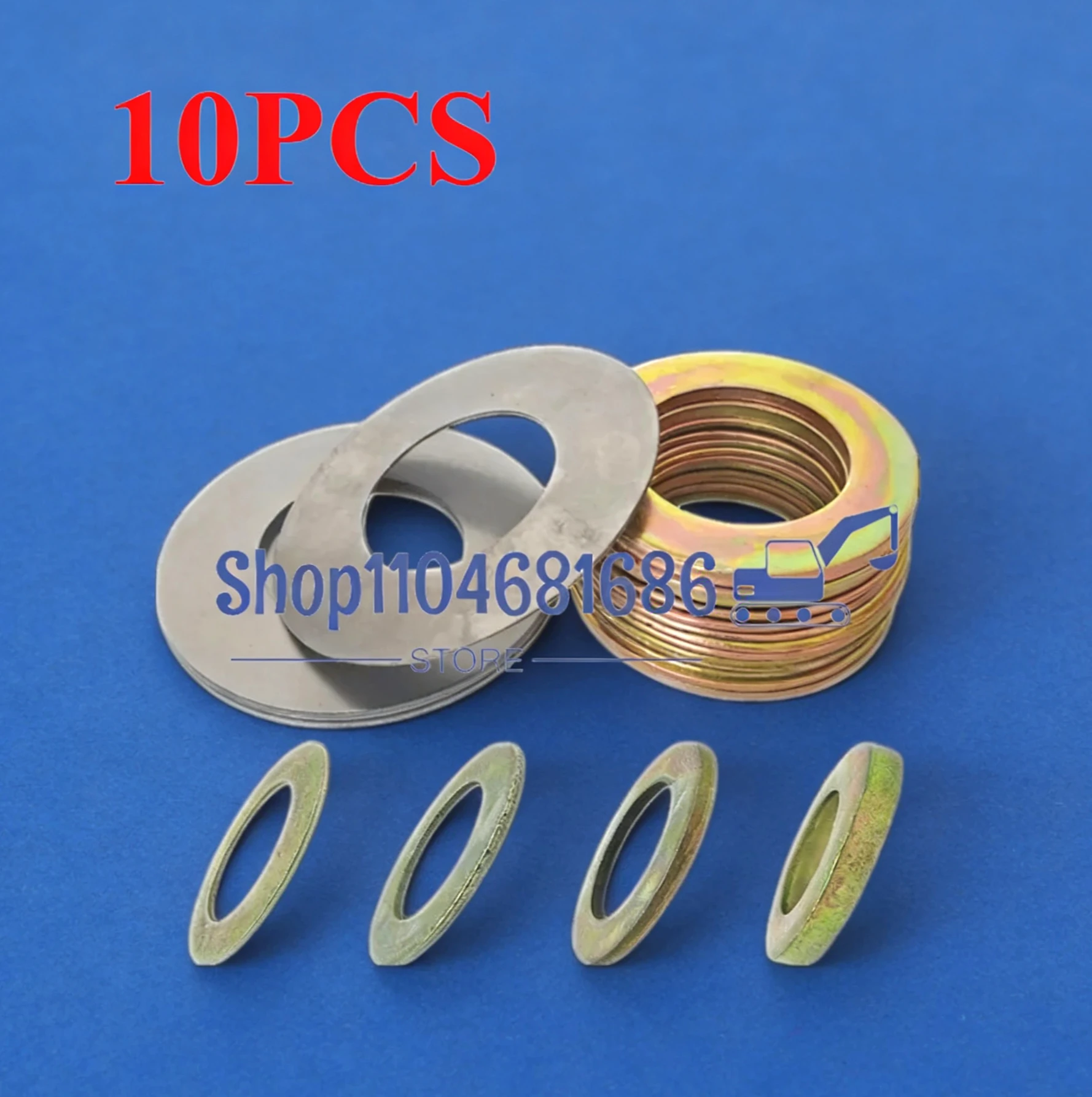 

10 шт., прокладка вала ковша экскаватора, металлическая износостойкая железная прокладка, круглая утолщенная прокладка, стальной лист, штифт ведра, тонкая шайба