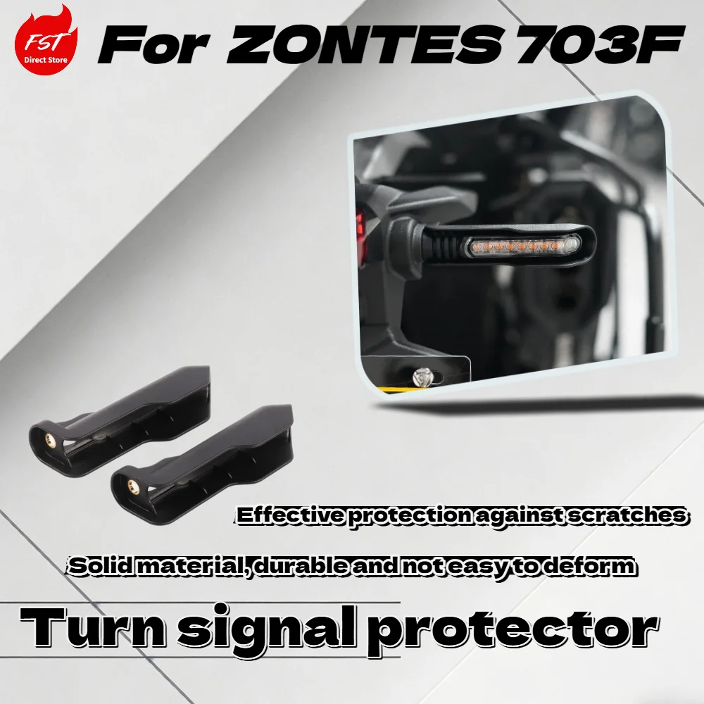 

For ZONTES 703F Heavy Duty Rear Turn Signal Heat Shield ZT703-F Indicator Protective Cover