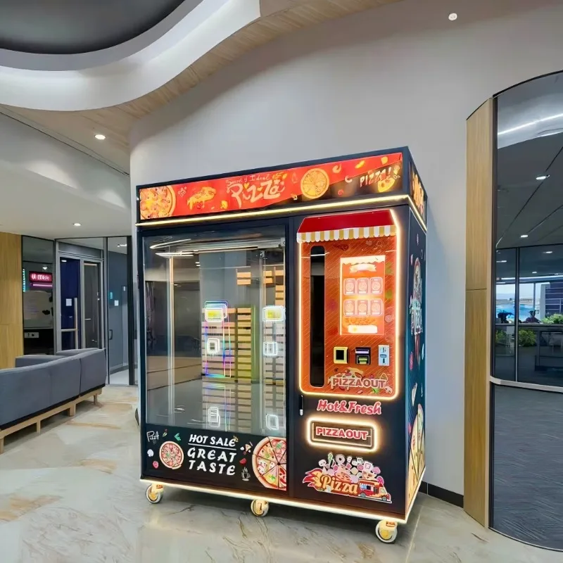 Dispensador de Comida para Pizza, Equipo de Servicio de Pizza Eficiente y Personalizado para Edificios de Oficinas, Campus, Tiendas y Estaciones