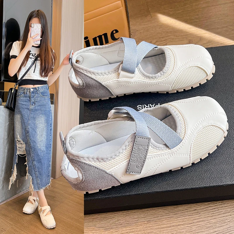 

New Women Flats Shoes Mesh Mary Janes Sport Summer Tenis Brand Sandals Casual Breathable Runninng Sneakers Zapatos Mujer