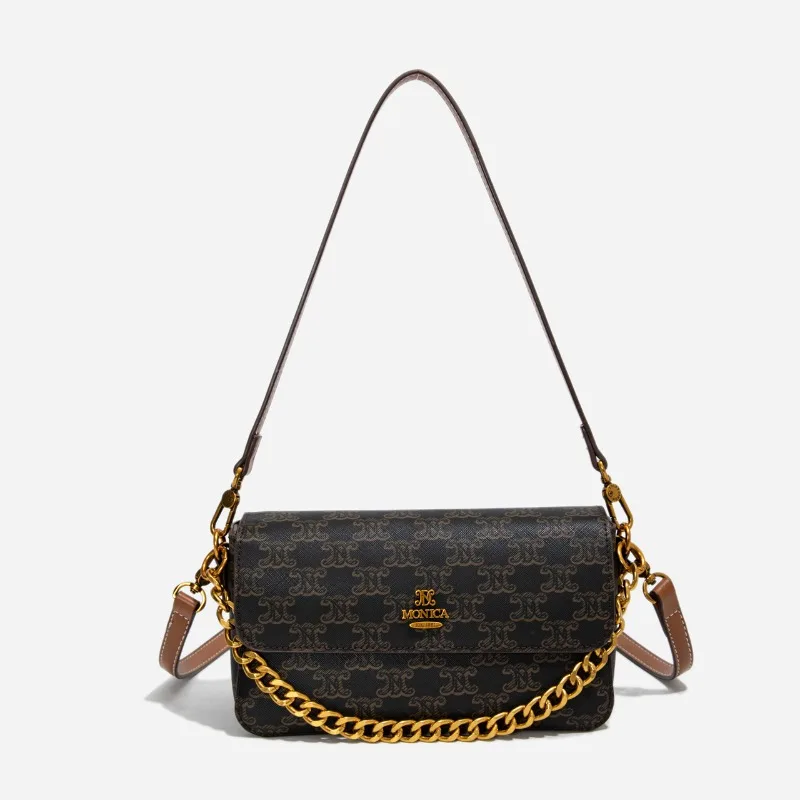 

Exquisite Versatile Bag - French Niche Crossbody New Style Trendy High-End European American Sweet Retro Casual Women's Bag
