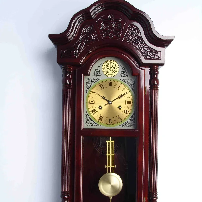 wooden wall clock /classic quartz wall clock /antique pendulum wall clock