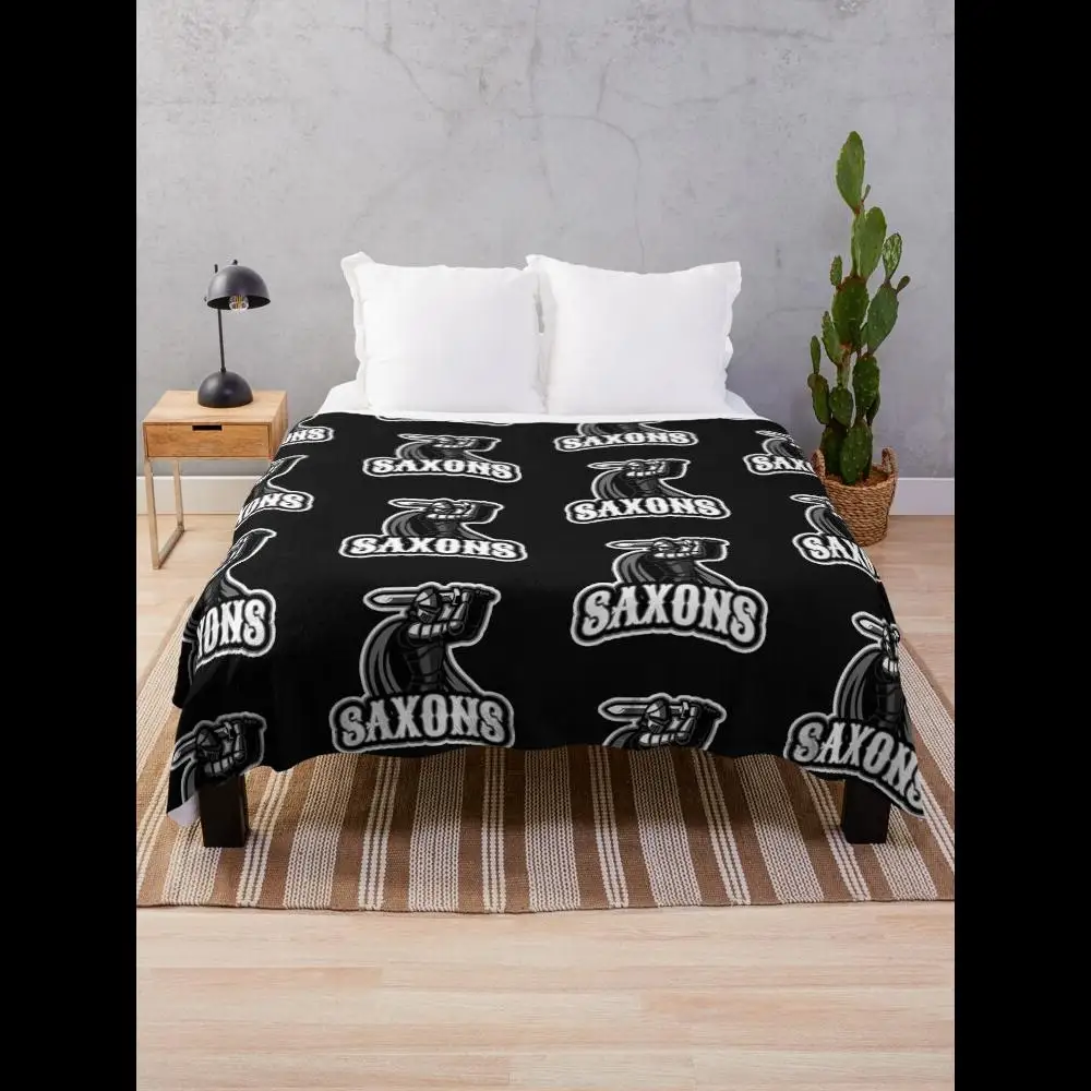 

Saxons Sports Team Art Logo Throw Blanket