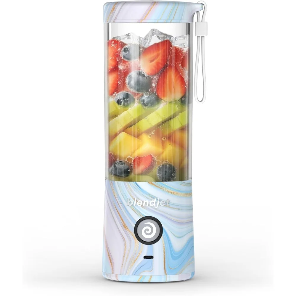 خلاط محمول USB-C قابل لإعادة الشحن 20 أونصة، صانع عصائر شخصي، تقنية TurboJet، خفيف الوزن ومتين، عصائر للسفر المنزلي