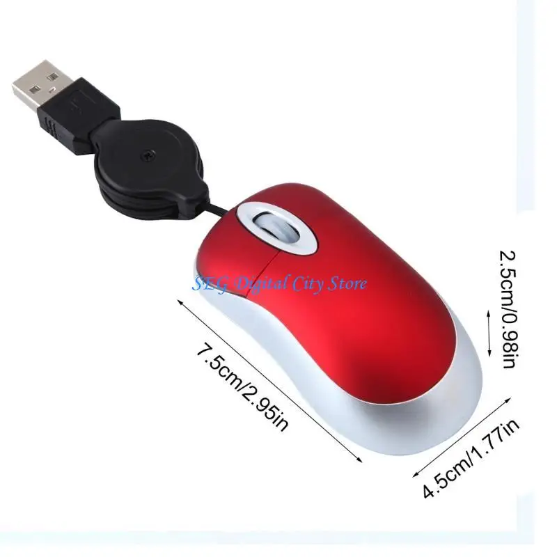U75B USB mouses لأجهزة الكمبيوتر المحمولة كمبيوتر سطح المكتب 3 أزرار 1000DPI للأطفال