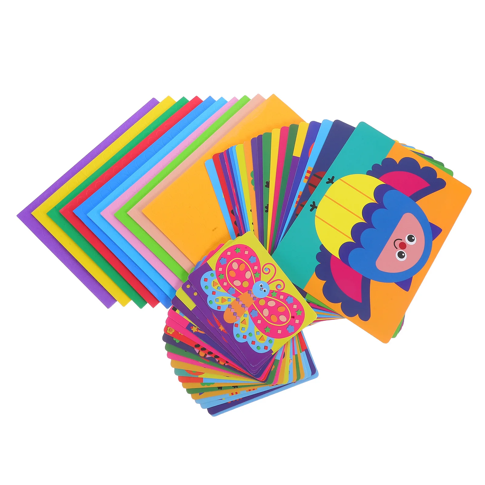 مجموعة واحدة من ملصقات إيفا ثلاثية الأبعاد للحرف اليدوية، نشاط فني DIY للأطفال في مرحلة ما قبل المدرسة، مادة خفيفة الوزن، ألوان نابضة بالحياة، متعة إبداعية