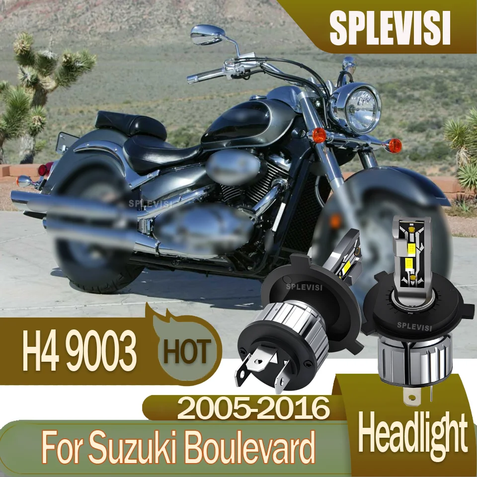 

LED H4 9003 motorcycle Headlight Clearer and More Durable​ For Suzuki Boulevard 2005 2006 2007 2008 2009 2010 2011 2012-2016