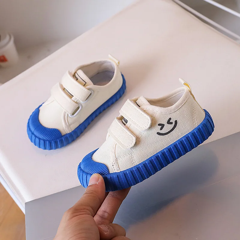 Children Casual Canvas Shoes Infant Baby Spring New Cartoon Soft Sole Sneakers Boy Causal Loafers Toddler Outdoor Non-slip Shoes