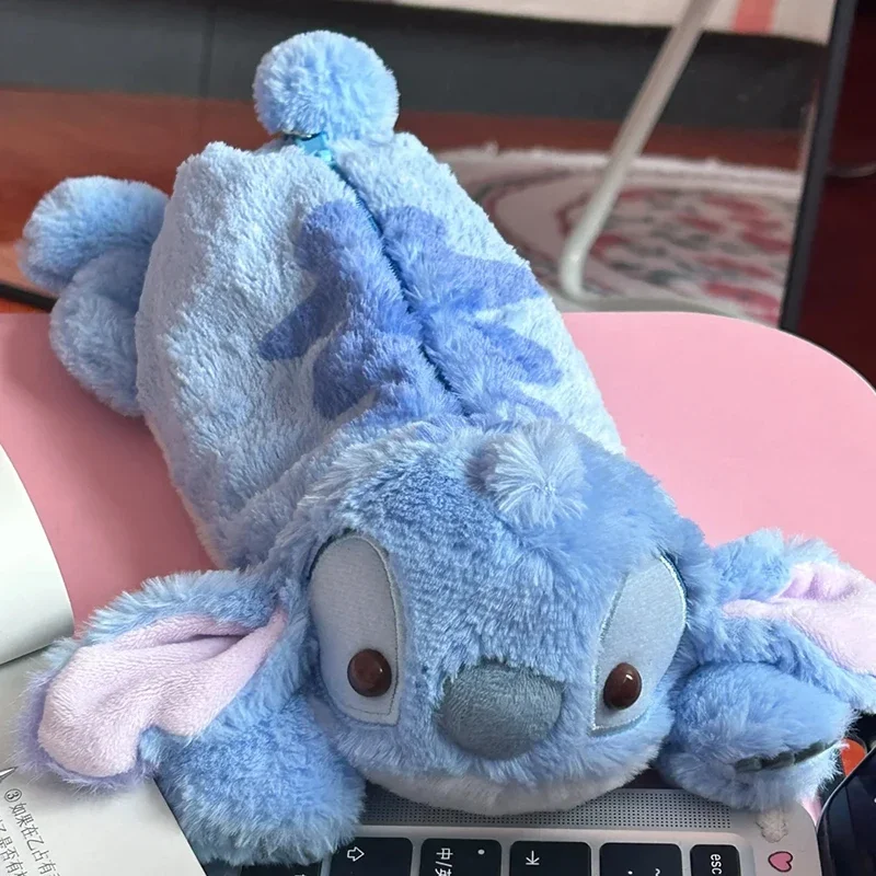 ชุดสัตว์น่ารักดินสอ Stitch Design Multi-Pocket เครื่องเขียนสําหรับโรงเรียนเด็ก Kawaii ตุ๊กตาที่แนบมา Studen ของขวัญ