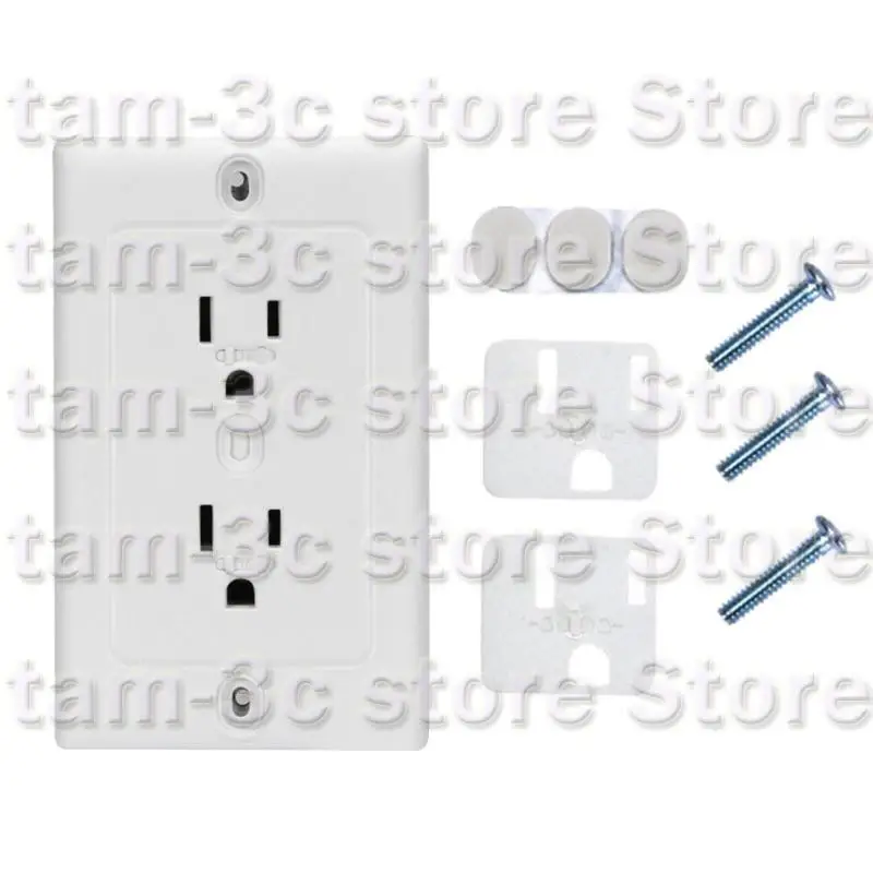 D0UA 4PCS A tomada segurança infantil cobre protetores plug plug -papo branco para uso doméstico e escritório