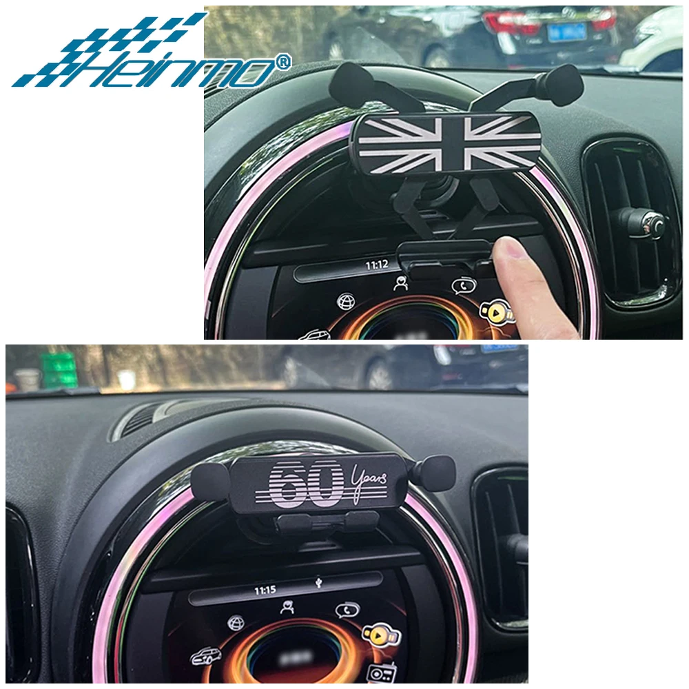 لميني كوبر F54 F55 F57 F60 2014-2023 سيارة كليب حامل هاتف المحمول اكسسوارات التصميم الهاتف المحمول قوس الملاحة جبل