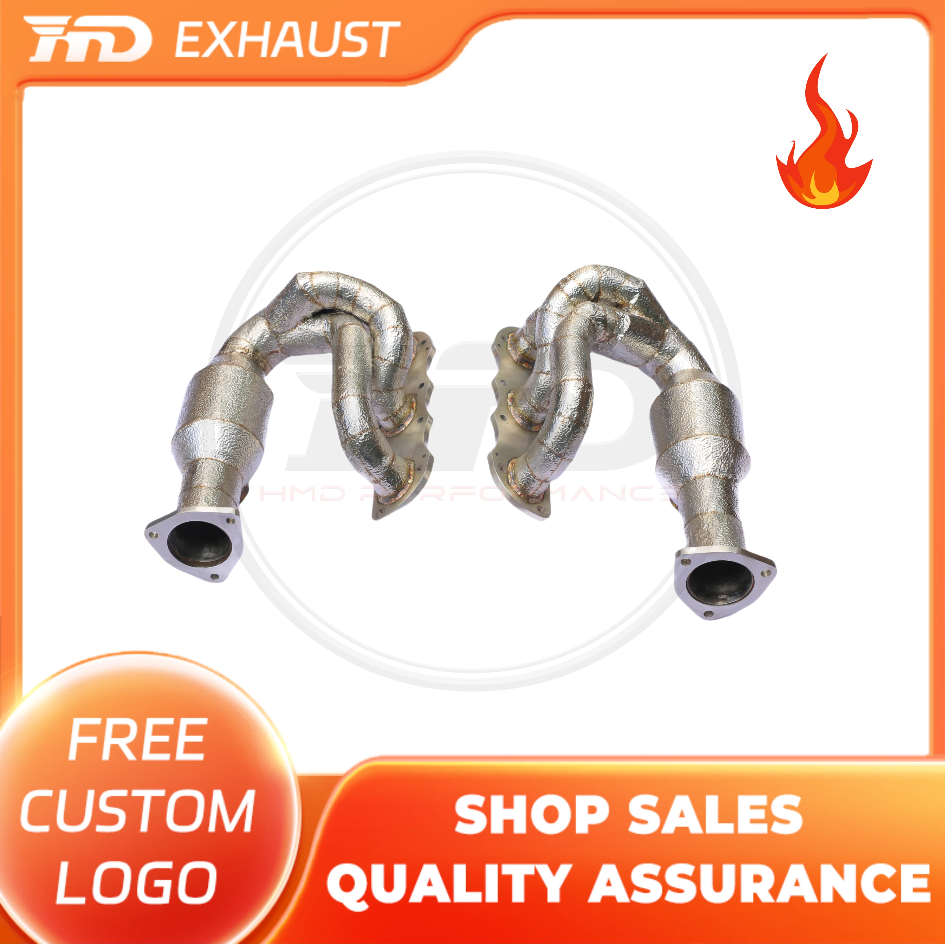 

HMD Hot sale SS304 Exhaust System High Flow Performance Headers for Porsche 991.1 997.2 3.8L Manifold With Heat Shield