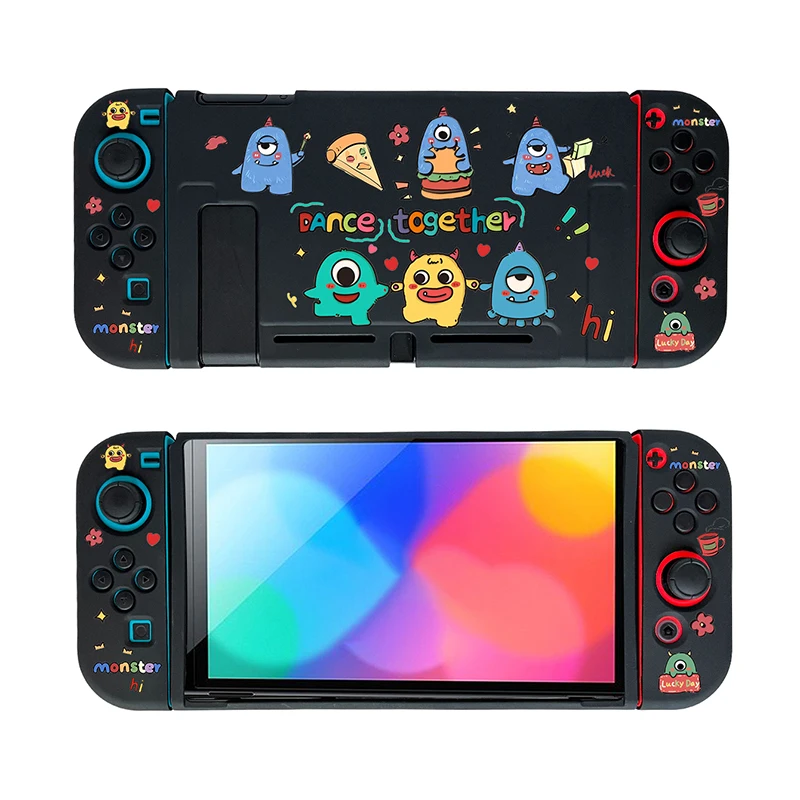 Creative Little Monster Case For Nintendo Switch Game Console NS Joy Con Controller Shell Soft Protective Cover Game Accessories