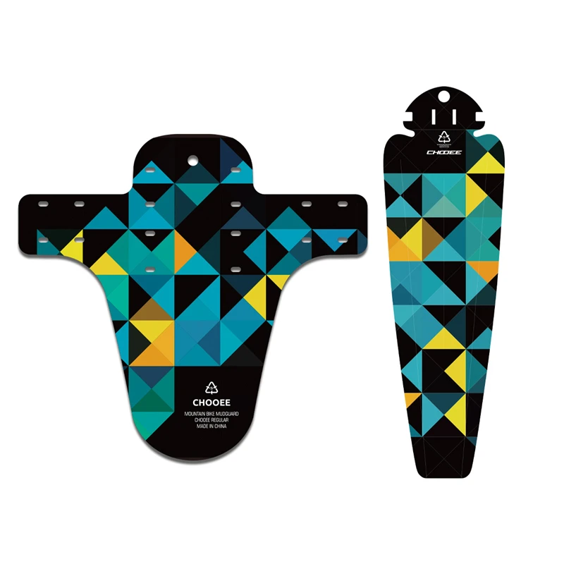 Chooee Bicycle Accessories Bike Wings For Bicycle Mudguard Fit Front+Rear Wheels Mud Guard Set Cycling Part