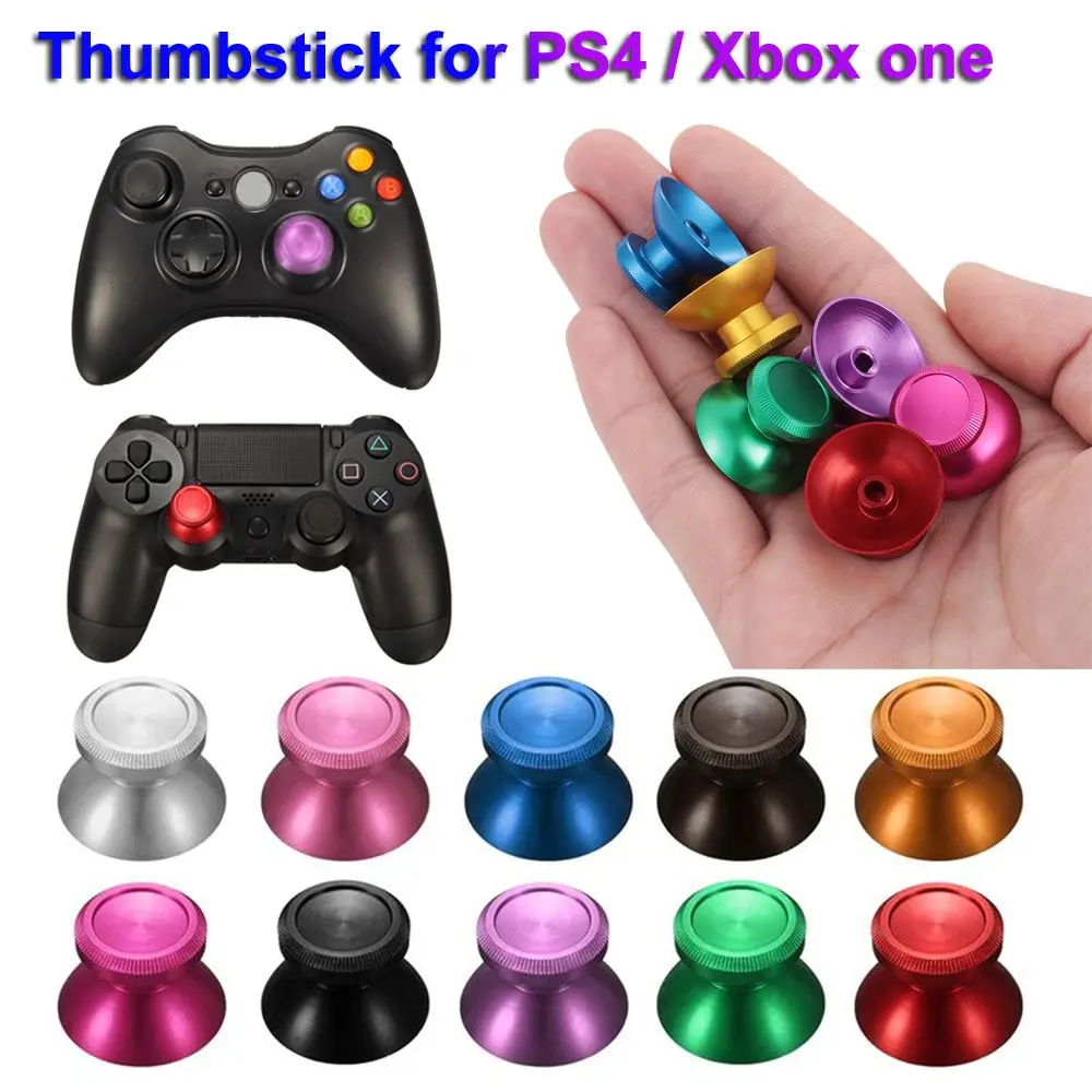 Universal Caps Cover Replacement Metal Grip Aluminum Analog Thumbstick Controller Joystick For PS4 Xbox One