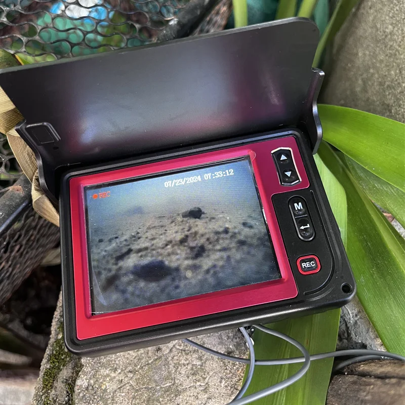 HD-3525D Underwater Fishing Camera with Color Screen Video Recorder and  16GB Storage 25M Cable