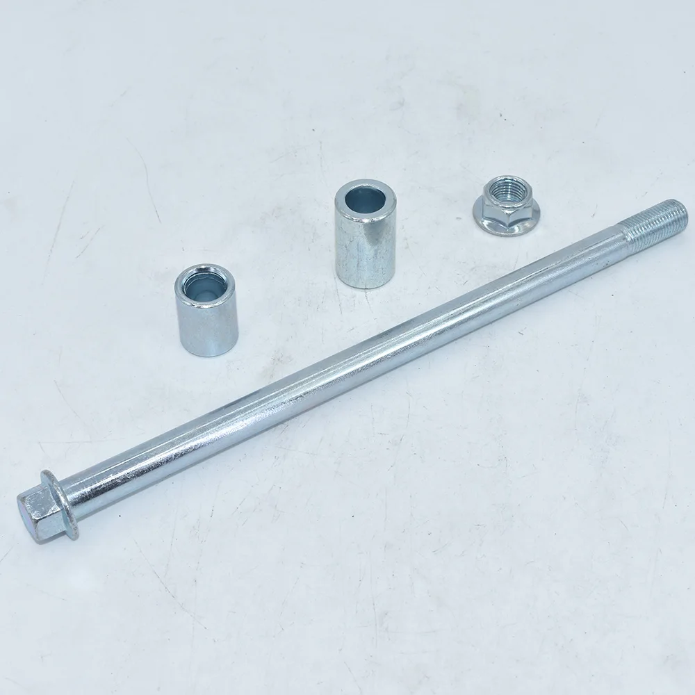 Dirt Pit Bike Wheel Axle M12*230mm For Drum Brake Wheels Rims Hub 10inch 12\