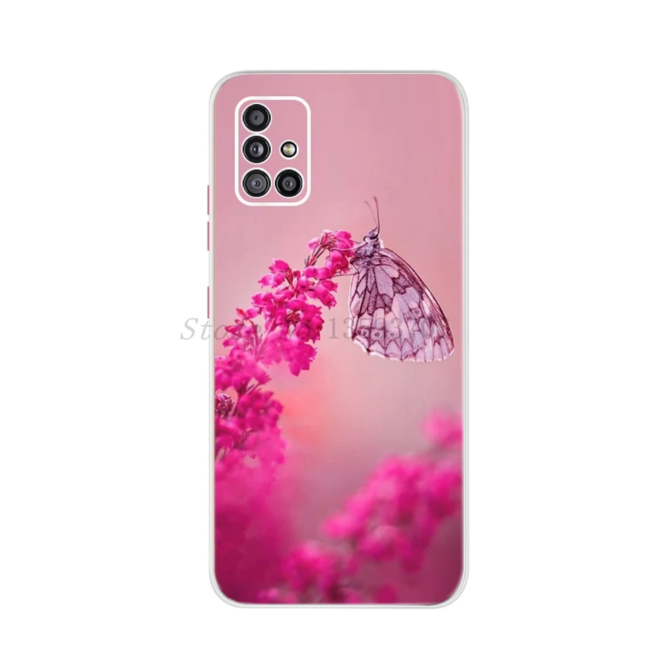 For Samsung Galaxy A51 4G 5G Case Fashion Dandelion Flower Soft Phone Cover For Samsung A51 2019 A 51 SM-A515F SM-A516B/DS Funda