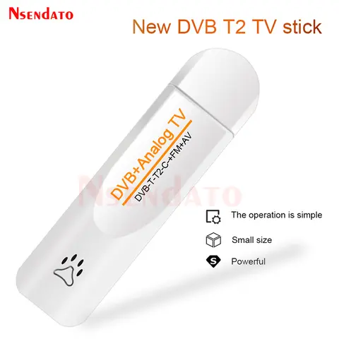 Digital DVB t2 PVR Analog USB TV stick Tuner Dongle PAL/NTSC/SECAM with antenna Remote HDTV Receiver for DVB-T2/DVB-C/FM/DVB/AV