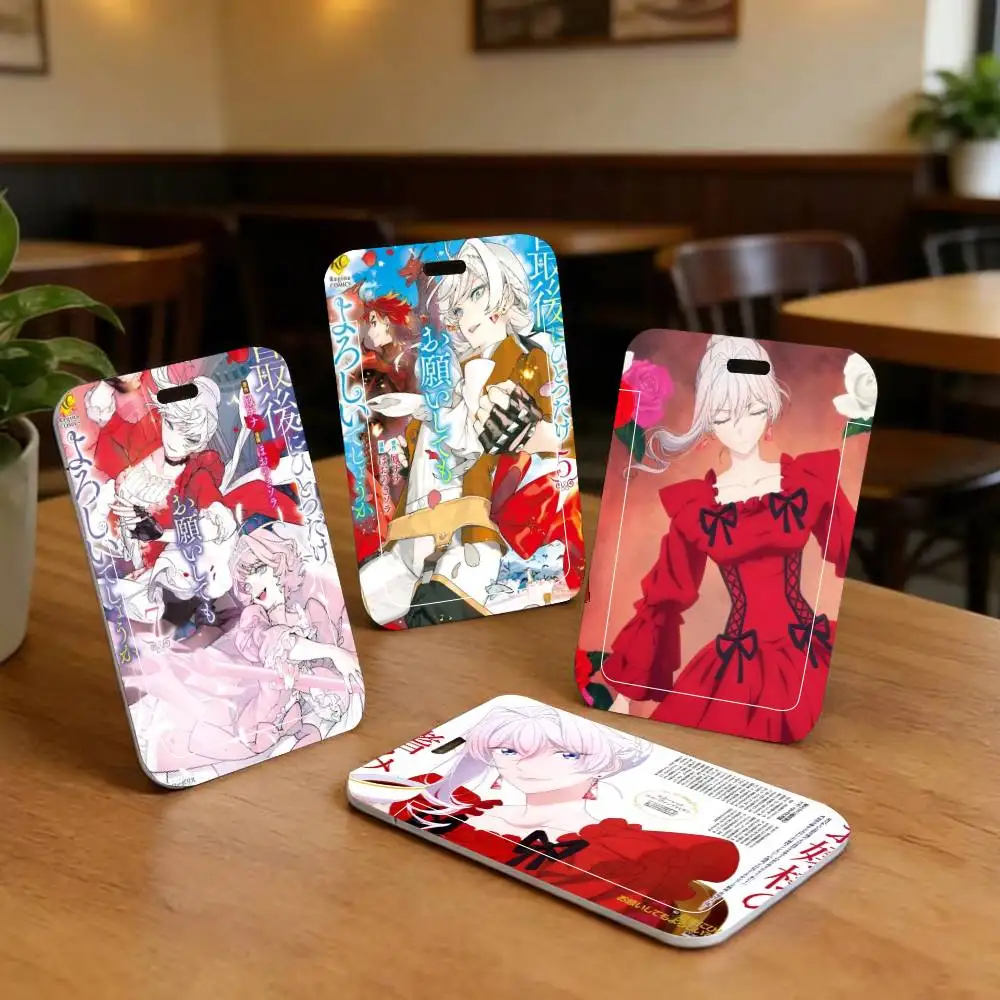 May I Ask For One Final Thing ID Card Holder Neck Strap Pendant Door Badge Holder Lanyards Keychain Work Credential Case Gift