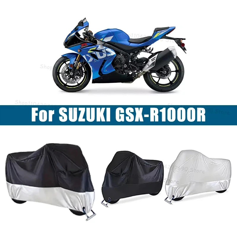 210D Oxford Motorcycle Cover Waterproof All Season UV Protection For SUZUKI GSX-R1000R Anti-Tear Windproof Motorbike Cover