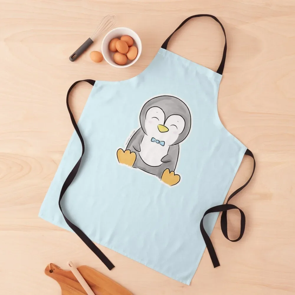 

Happy Penguin Apron Men'ss For Home Accessories Chef Uniform Apron