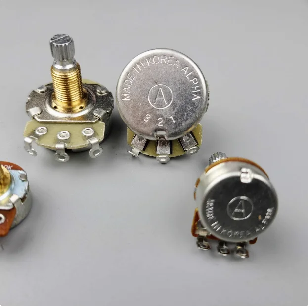 Alpha copper axis electric guitar, electric bass, volume and tone electronic potentiometer 250K