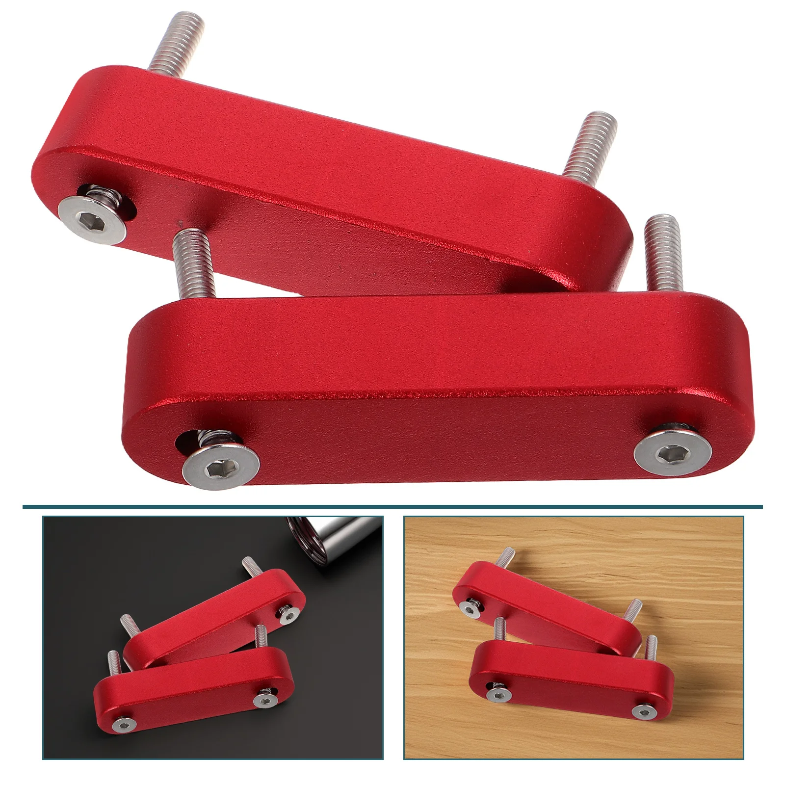 

2Pcs Hood Spacer Aluminum Hood Riser Car Engine Cooling Enhancer Screw Kit Automotive Accessories Auto Accessories