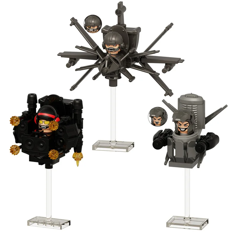 3-teiliges Set Skibidi Toilet Spiel-Peripheriefiguren Speakerman TV Man Cartoon-Charakter Modell Sammlerspielzeug Geburtstagsgeschenke – Detail 5